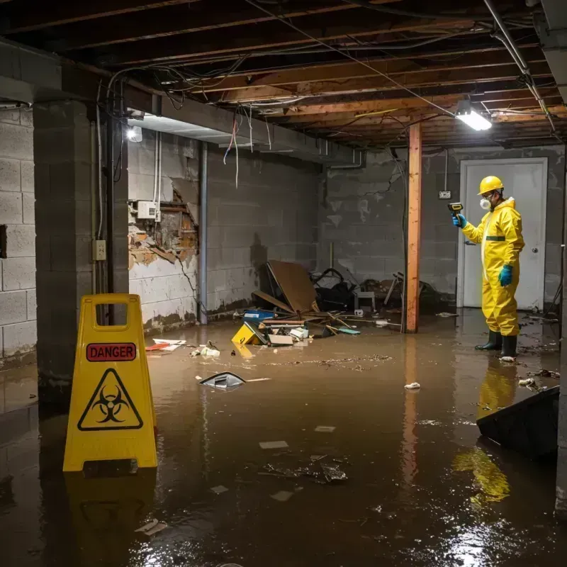 Flooded Basement Electrical Hazard in Los Alamitos, CA Property